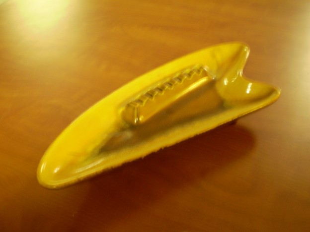 Haeger SP-12 ashtray [marigold agate glaze]